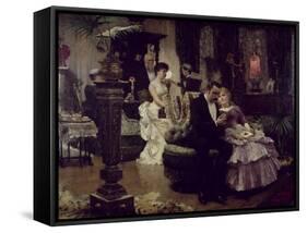 The Conversation Piece-Solomon Joseph Solomon-Framed Stretched Canvas