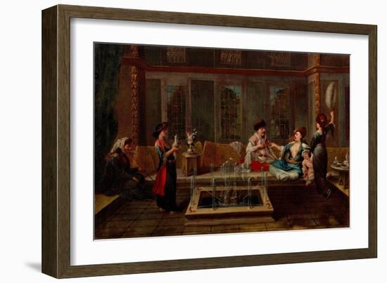 The Conversation-Jean-Baptiste Vanmour-Framed Giclee Print