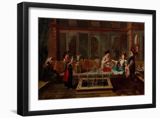 The Conversation-Jean-Baptiste Vanmour-Framed Giclee Print