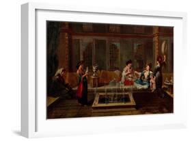 The Conversation-Jean-Baptiste Vanmour-Framed Giclee Print