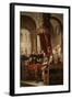 The Conversion and Baptism of St. Augustine by St. Ambrose, 1673-Juan de Valdes Leal-Framed Giclee Print