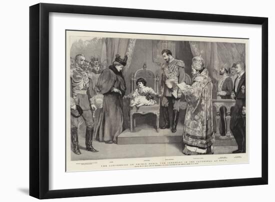 The Conversion of Prince Boris, the Ceremony in the Cathedral at Sofia-William Small-Framed Giclee Print