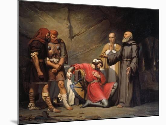 The Conversion of Robert, Duke of Normandy, known as Robert the Devil, 1841-Guillaume-Alphonse Cabasson-Mounted Giclee Print