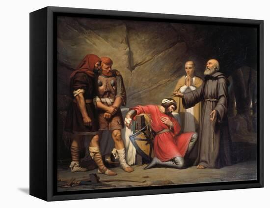 The Conversion of Robert, Duke of Normandy, known as Robert the Devil, 1841-Guillaume-Alphonse Cabasson-Framed Stretched Canvas