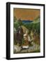 The Conversion of Saint Hubert. Shutter from the Werden Altarpiece, Ca 1485-null-Framed Giclee Print