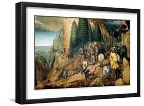 The Conversion of Saint Paul, 1567 (Painting)-Pieter the Elder Brueghel-Framed Giclee Print