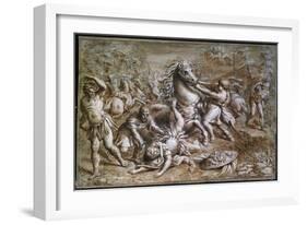 The Conversion of Saint Paul', 17th century-Pietro da Cortona-Framed Giclee Print