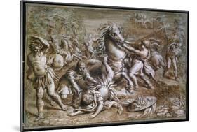 The Conversion of Saint Paul', 17th century-Pietro da Cortona-Mounted Giclee Print