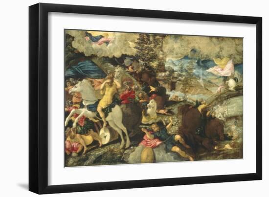 The Conversion of Saint Paul, c.1545-Jacopo Robusti Tintoretto-Framed Premium Giclee Print