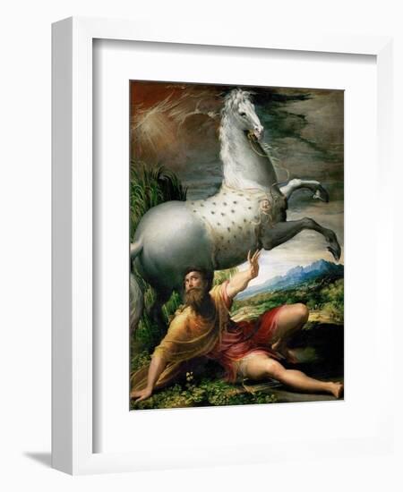 The Conversion of Saint Paul, Ca 1528-Parmigianino-Framed Giclee Print