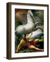 The Conversion of Saint Paul, Ca 1528-Parmigianino-Framed Giclee Print