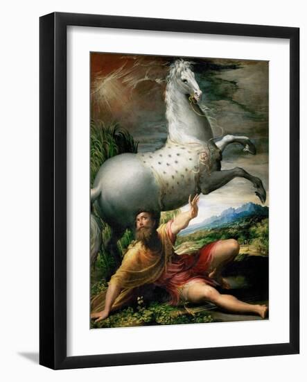 The Conversion of Saint Paul, Ca 1528-Parmigianino-Framed Giclee Print