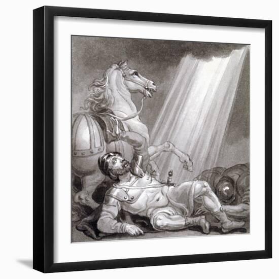 The Conversion of Saul, C1810-C1844-Henry Corbould-Framed Giclee Print