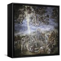 The Conversion of Saul-Michelangelo Buonarroti-Framed Stretched Canvas