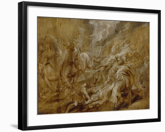 The Conversion of St Paul, C. 1616 - 1620-Peter Paul Rubens-Framed Giclee Print