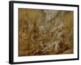 The Conversion of St Paul, C. 1616 - 1620-Peter Paul Rubens-Framed Giclee Print