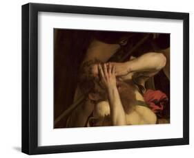 The Conversion of St. Paul (Detail)-Caravaggio-Framed Giclee Print