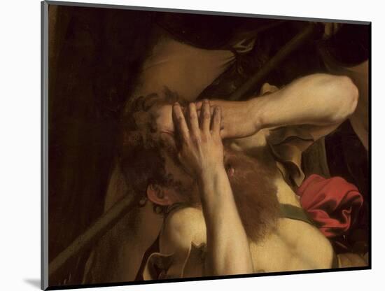 The Conversion of St. Paul (Detail)-Caravaggio-Mounted Giclee Print