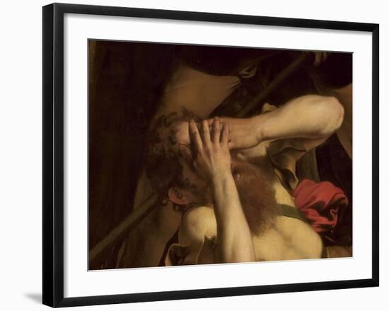 The Conversion of St. Paul (Detail)-Caravaggio-Framed Giclee Print