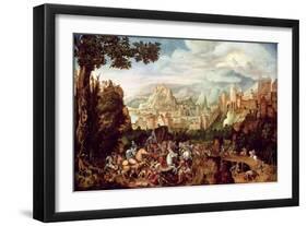 The Conversion of St. Paul on the Road to Damascus-Herri Met De Bles-Framed Giclee Print