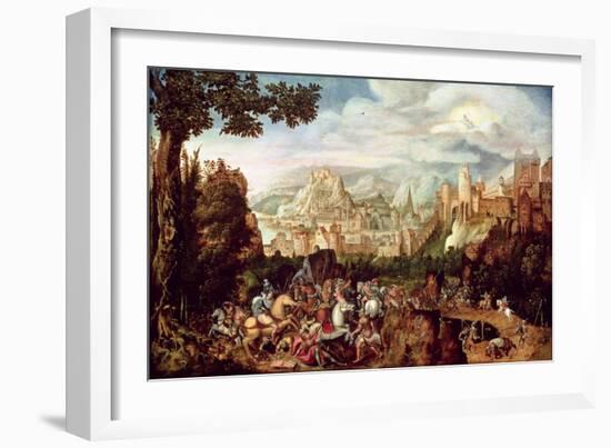 The Conversion of St. Paul on the Road to Damascus-Herri Met De Bles-Framed Giclee Print