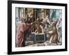 The Conversion of the Proconsul, 1515-1516-Raphael-Framed Giclee Print