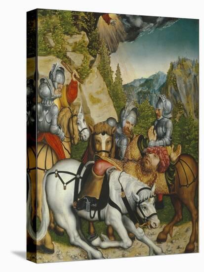 The Conversion on the Way to Damascus-Lucas Cranach the Younger-Stretched Canvas