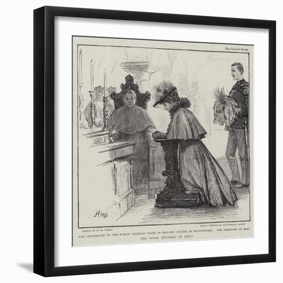 The Conversion to the Roman Catholic Faith of Princess Helene of Montenegro-Henry Marriott Paget-Framed Giclee Print