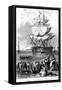 The Convict Ship, C1820-Henry Adlard-Framed Stretched Canvas