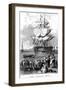 The Convict Ship, C1820-Henry Adlard-Framed Giclee Print