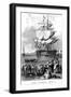 The Convict Ship, C1820-Henry Adlard-Framed Giclee Print