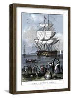 'The Convict Ship', c1820-Henry Adlard-Framed Giclee Print