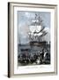 'The Convict Ship', c1820-Henry Adlard-Framed Giclee Print