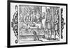 The Convivial Customs of Christians!-Olaus Magnus-Framed Art Print