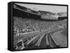 The Convocation of Students Being Held in the Football Stadium at Ohio State University-null-Framed Stretched Canvas