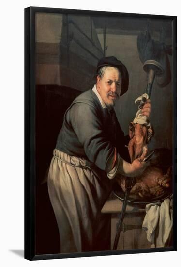 The Cook', 1634, Oil on canvas, 114,8 x 90 cm. HENDRICK BLOEMAERT. MUSEO CENTRAL, UTRECHT, HOLANDA-HENDRICK BLOEMAERT-Framed Poster