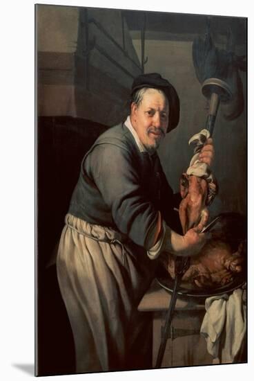 The Cook', 1634, Oil on canvas, 114,8 x 90 cm. HENDRICK BLOEMAERT. MUSEO CENTRAL, UTRECHT, HOLANDA-HENDRICK BLOEMAERT-Mounted Poster