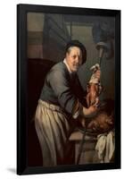 The Cook', 1634, Oil on canvas, 114,8 x 90 cm. HENDRICK BLOEMAERT. MUSEO CENTRAL, UTRECHT, HOLANDA-HENDRICK BLOEMAERT-Framed Poster