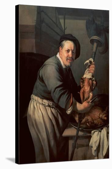 The Cook', 1634, Oil on canvas, 114,8 x 90 cm. HENDRICK BLOEMAERT. MUSEO CENTRAL, UTRECHT, HOLANDA-HENDRICK BLOEMAERT-Stretched Canvas