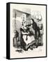 The Cook and Her Admirer in the Kitchen-null-Framed Stretched Canvas