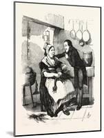 The Cook and Her Admirer in the Kitchen-null-Mounted Giclee Print