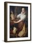 The Cook, by Vincenzo Campi (1536-1591), from Painting by Joachim Beuckelaer (1533-1574)-null-Framed Giclee Print