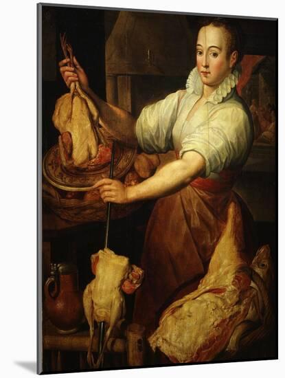 The Cook by Vincenzo Campi 1536-91 Italian-Vincenzo Campi-Mounted Giclee Print