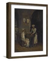 The Cooks-Auguste Theodule Ribot-Framed Giclee Print