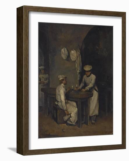 The Cooks-Auguste Theodule Ribot-Framed Giclee Print