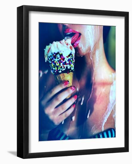 The Cool Down-Winter Wolf Studios-Framed Photographic Print