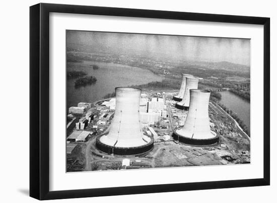 The Cooling Towers at Three Mile Island-null-Framed Photographic Print