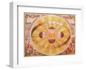 The Copernican System, 1543-Andreas Cellarius-Framed Giclee Print