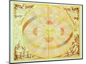 The Copernican System of the Sun, from the 'Harmonia Macrocosmica', Published in Amsterdam, 1660D-Andreas Cellarius-Mounted Giclee Print