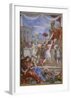 The Copper Age or Rather Soldiers Receiving Award for Capturing Prisoners-Pietro da Cortona-Framed Giclee Print